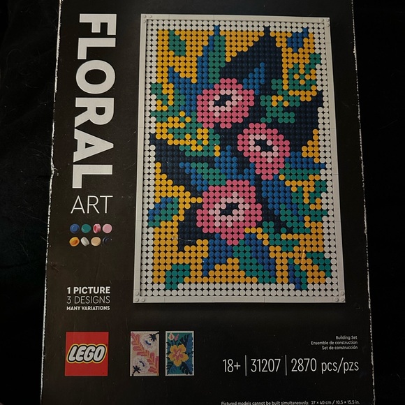 LEGO Floral Art 1 picture 3 Designs 2870 pcs - Picture 1 of 2